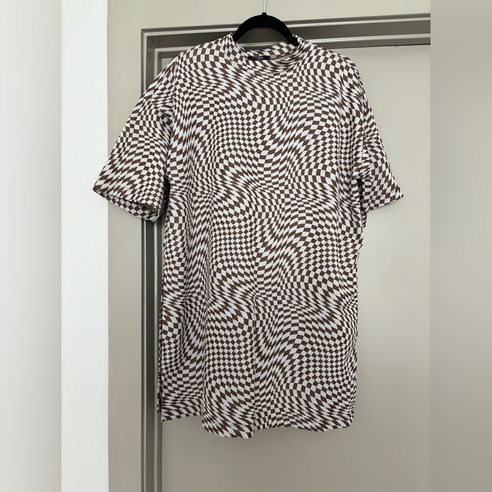 Dressed in LALA Brown and White Optical Illusion Set